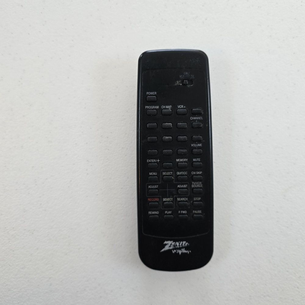 Zenith MBR4127 CBL DBS TV‎ VCR Video Cassette Recorder Plus Remote Control Unit